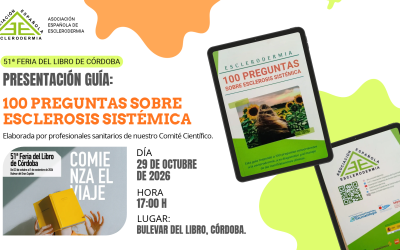 Nuestra guía «100 Preguntas sobre Esclerosis Sistémica» llega a la Feria del Libro de Córdoba